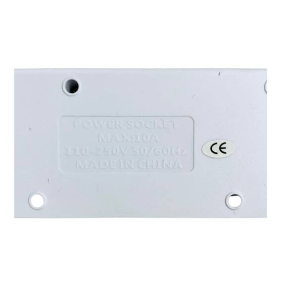 Prelungitor cu 4/5 prize UK, cablu 3 metri, 2 USB A, 1 USC C, 2500W : Marime - 4 prize - 4- Roveli