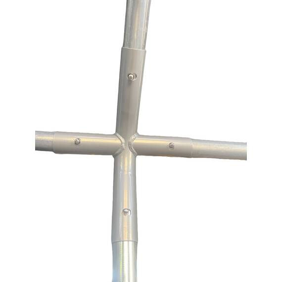 Pavilion multifunctional tip garaj DacEnergy©, depozitare, evenimente, cu ferestre, ambele capete detasabile, cadru metalic din otel, prelata rezistenta, utilizare in fiecare sezon, 3 x 6 x 2.75 m - 7- Roveli