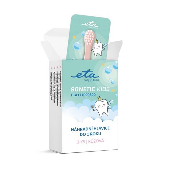 Periuta de schimb ETA 1710 90300 pentru ETA Sonetic Kids 1710 90000, roz - 2- Roveli