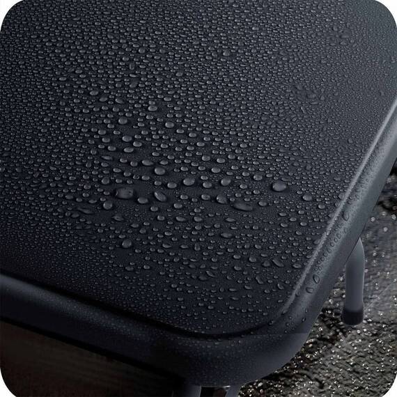 Masa de gradina pliabila, cadru durabil din otel, material PE si rezistent la UV, cu maner, 244 x 75 x 74 cm, negru - 12- Roveli