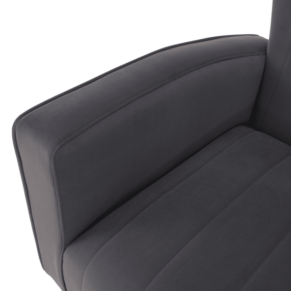 Fotoliu de relaxare, tesatura Velvet gri, BARET - 6- Roveli