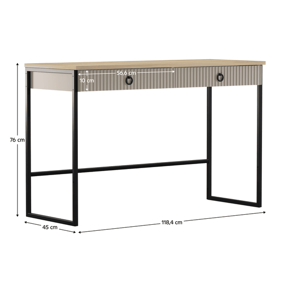 Masuta de toaleta, gri-maroniu Taupe/stejar silverjack, DOMCA 2S - 3- Roveli