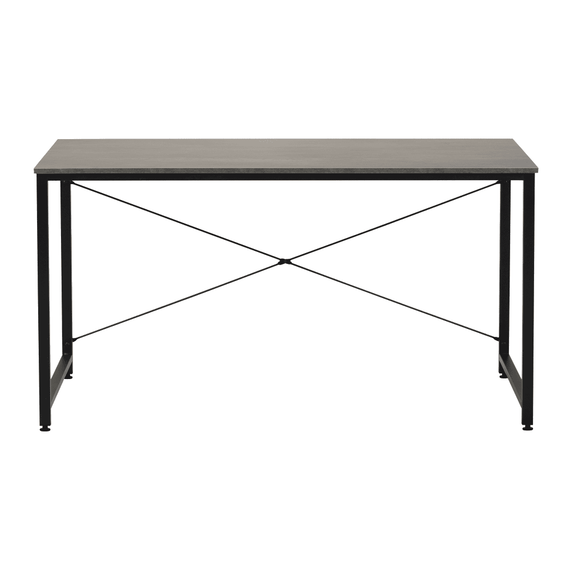 Birou, beton/negru, 150x60 cm, MELLORA - 3- Roveli