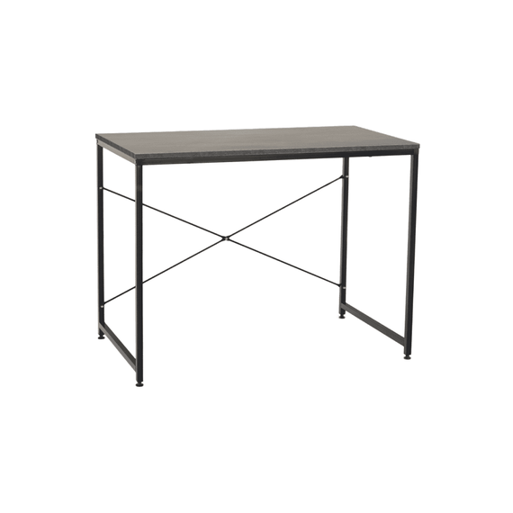 Birou, beton/negru, 90x60 cm, MELLORA - - Roveli