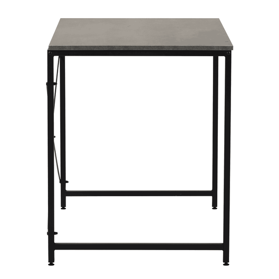 Birou, beton/negru, 90x60 cm, MELLORA - 4- Roveli