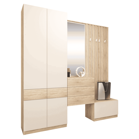 Suport pentru pantofi, stejar sonoma/casmir, VERTIO KOM1K - 4- Roveli