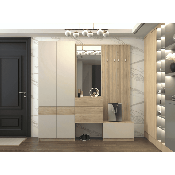 Suport pentru pantofi, stejar sonoma/casmir, VERTIO KOM1K - 7- Roveli