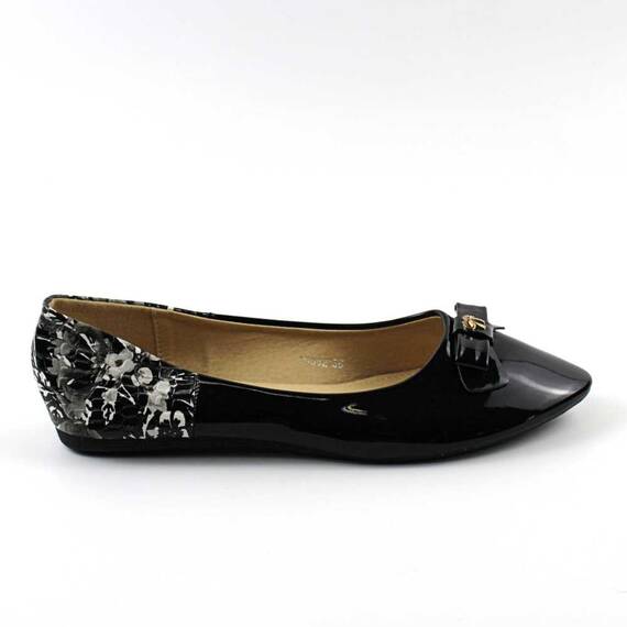 Balerini usori de dama , cu fundita si detalii la spate 10592-BLACK, Culoare (12): Negru, Marime (12): 38* - 4- Roveli