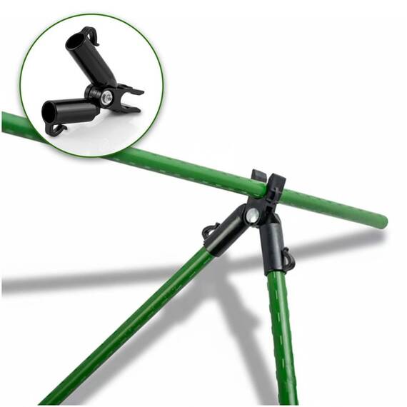 Conectori pentru stalpi gradina, tip A, cu diametrul de 11 mm, balamaua pivotanta, negru, 4 buc - 5- Roveli