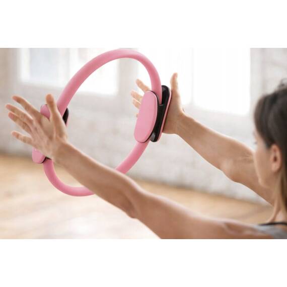 Inel pentru exercitii Pilates, Roz - 5- Roveli