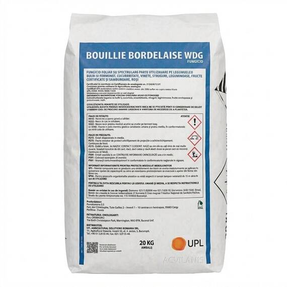 Zeama bordeleza 20kg fungicid de contact pe baza de cupru - - Roveli