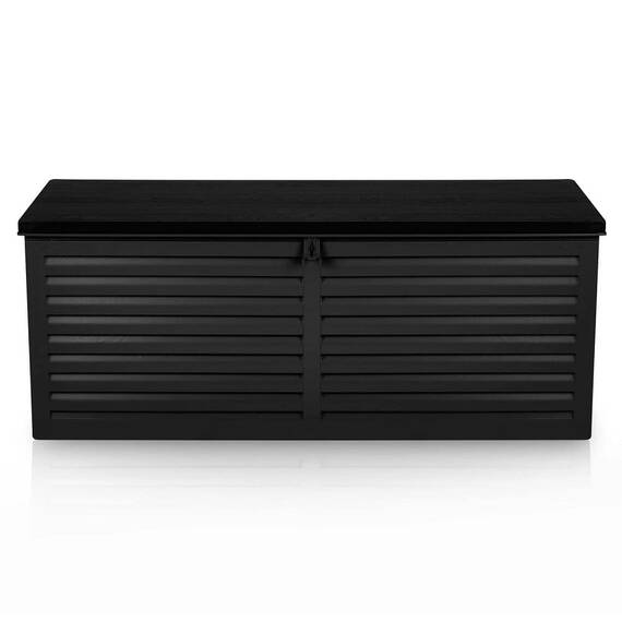 ​Cutie gradina, din plastic, maner de transport, cu capac, 390 l, 143 x 57 x 53,5 cm, negru - 4- Roveli