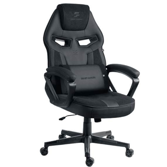 Scaun de gaming, perna lombara, reglare a inaltimii, 103-123 cm, se rotesc la 360°, mecanismul Soft UP™, negru - - Roveli