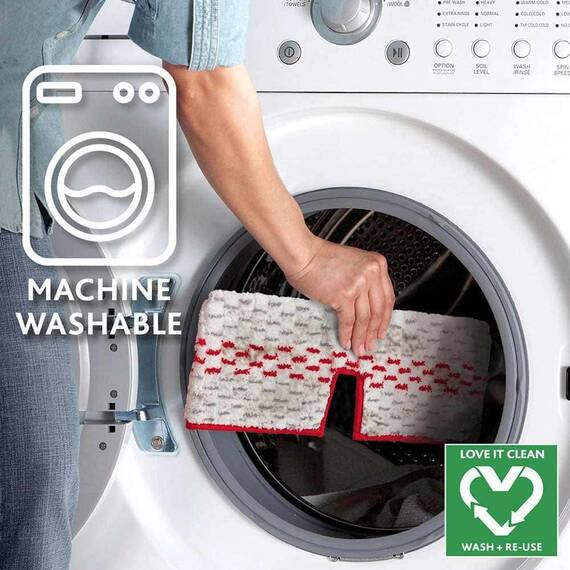 Mop cu pulverizator Vileda Spray Max, microfibra si plastic, rezervor integrat, rotire 180 grade, 1 buc, rosu si alb - 5- Roveli