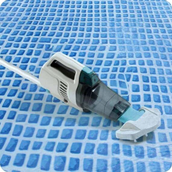 ​Aspirator fara fir pentru curatarea spa-urilor si piscinelor de gradina Intex, tija telescopica, 2,8 m, 2 capete de periuta inlocuibile, baterie puternica Ni-MH, cablu USB inclus - 2- Roveli