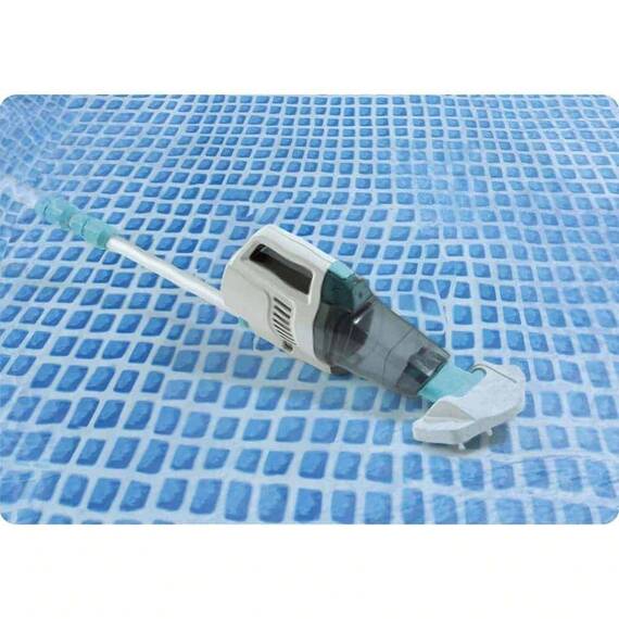​Aspirator fara fir pentru curatarea spa-urilor si piscinelor de gradina Intex, tija telescopica, cablu USB inclus, 2 capete de periuta inlocuibile, 4V Ni-MH, 45 litri/ora, 0,8 L - 3- Roveli