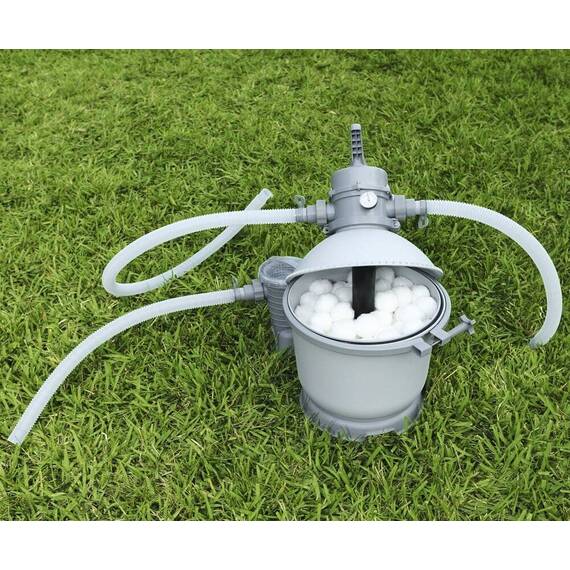 ​Material de filtrare Bestway, pentru pompa piscina, granulatie de 5 cm, alb - 3- Roveli