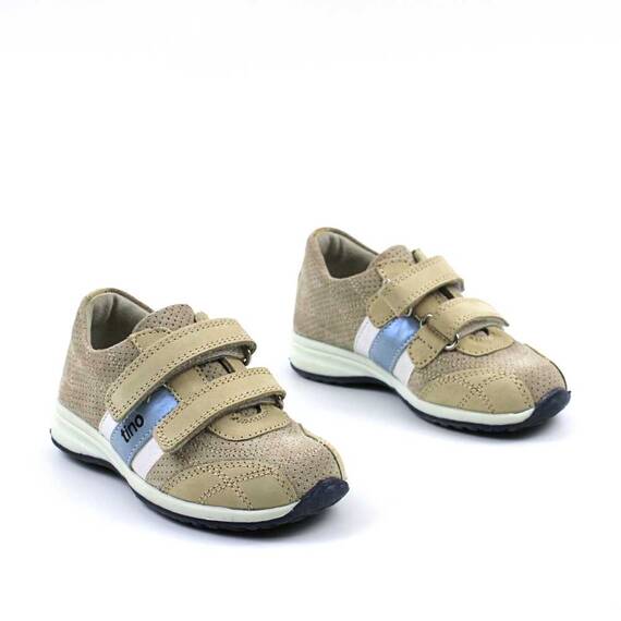 Adidasi comozi , pentru copii , din piele naturala , GAMA OUTLET  1716-BEJ/B, Culoare (12): Bleu, Marime (12): 30 - 2- Roveli