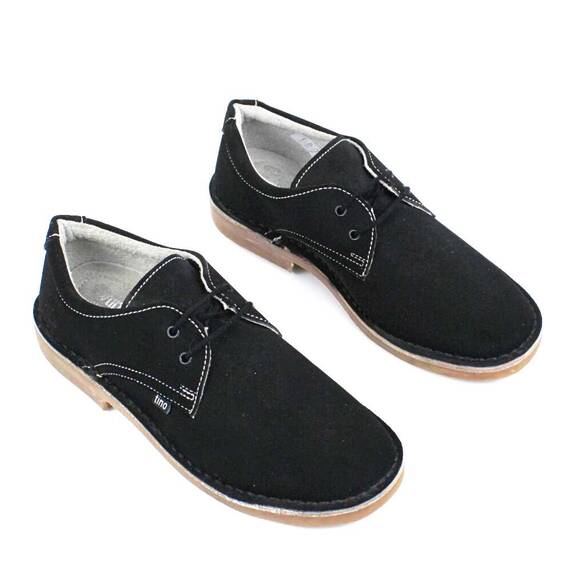 ​Pantofi comozi , de dama , din piele naturala , intoarsa  853-NEGRU - 2- Roveli