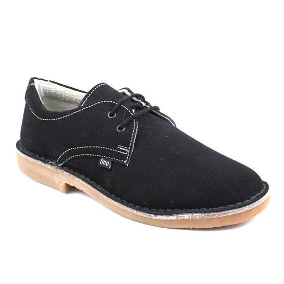 ​Pantofi comozi , de dama , din piele naturala , intoarsa  853-NEGRU - - Roveli