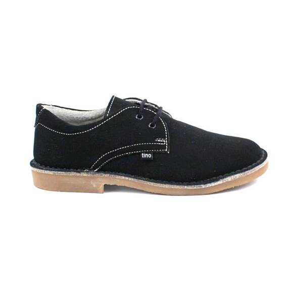 ​Pantofi comozi , de dama , din piele naturala , intoarsa  853-NEGRU - 3- Roveli