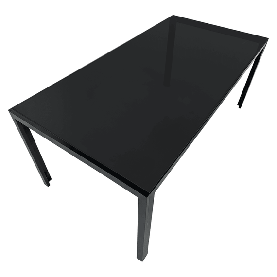 Set de gradina din 9 piese, gri/negru, aluminiu, KESIOS - 2- Roveli