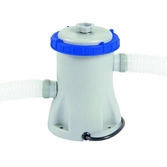 Pompa filtrare apa piscina, filtreaza pana la 1060 l apa/ora, debitul pompei 1249 l apa/ora, 2 furtunuri, diametru piscina 244, 305 si 366 cm - - Roveli