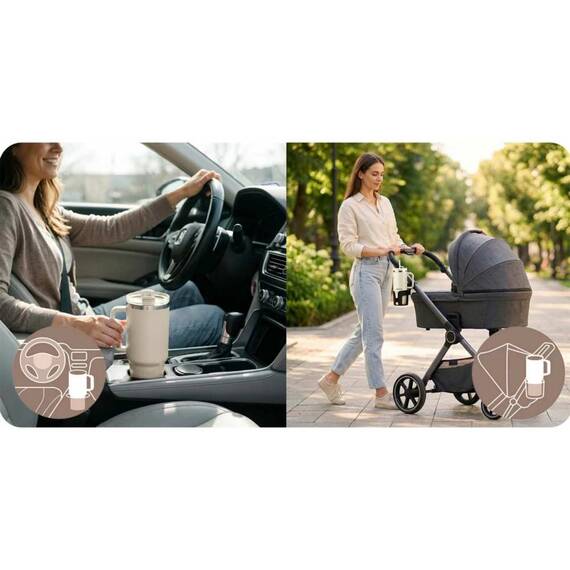 Cana termos, otel inoxidabil, capac 3 in 1, baut, gaura, pai, cu maner, mentinere cald si rece, inaltimea de 27 cm, 1180 ml, alb - 7- Roveli