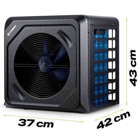 Pompa de caldura pentru piscina pana la 10 m³, afisaj LCD, Bluetooth, Wi-Fi, temperatura de functionare 10-43 °C, debit de apa 1, 50 m³/h, COP 5.17, 3 kW, neagra - 10- Roveli
