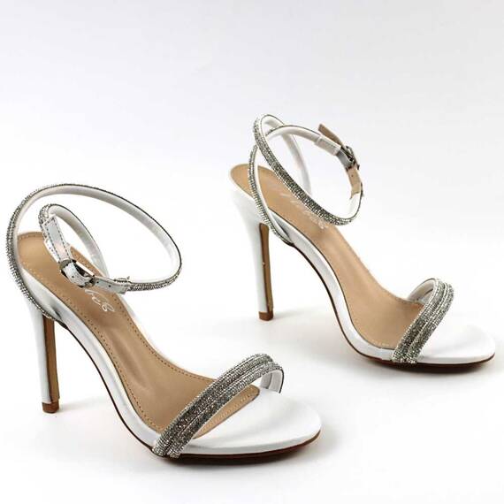 Sandale elegante de dama , cu reflexii stralucitoare LE7128-SILVER, Culoare (12): Argintiu, Marime (12): 36 - 5- Roveli