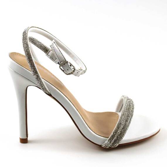 Sandale elegante de dama , cu reflexii stralucitoare LE7128-SILVER, Culoare (12): Argintiu, Marime (12): 36 - 4- Roveli