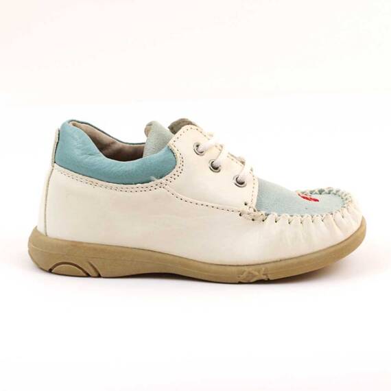 Pantofi usori pentru copii , din piele naturala  3149-ALB/BLEU, Culoare (12): Bleu, Marime (12): 26 - 5- Roveli