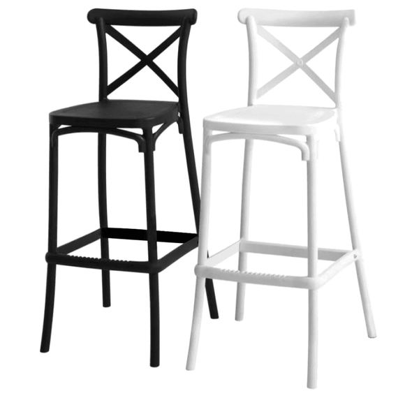 Scaun de bar, alb, SAVITA TYP 2 - 2- Roveli