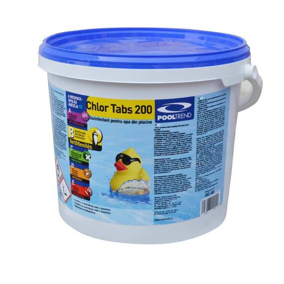 Clor maxi tablete, utilizat pentru tratarea apei din piscine, 5 kg - - Roveli