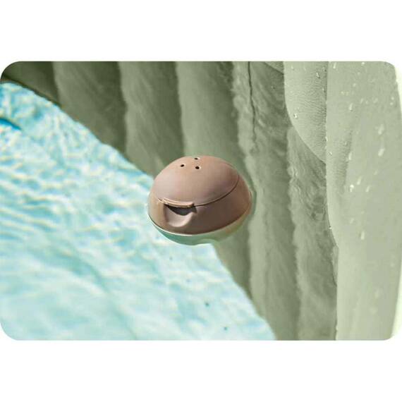 Spa gonflabil cu hidromasaj pentru 6 persoane, 3 straturi cu fibre FiberTech, prelata de protectie, pompa de filtrare incorporata, panou de control modern, 1098 litri, 216 x 71 cm - 4- Roveli