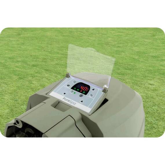 Spa gonflabil cu hidromasaj pentru 6 persoane, 3 straturi cu fibre FiberTech, prelata de protectie, pompa de filtrare incorporata, panou de control modern, 1098 litri, 216 x 71 cm - 7- Roveli