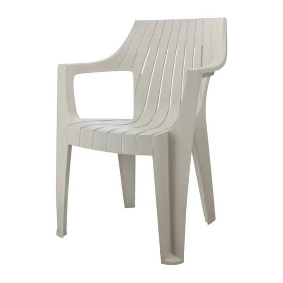 Scaun pentru gradina DacEnergy©, polipropilena, rezistent UV si umezeala, fix, 61.5 x 61.5 x 84 cm, cappuccino - - Roveli