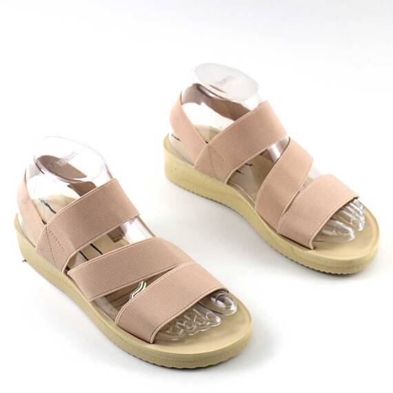 ​Sandale comode de dama , cu bretele  elastice SW004-8-PINK, Culoare (12): Roz, Marime (12): 40** - 3- Roveli