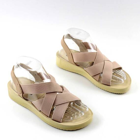 Sandale comode de dama , cu bretele  elastice, incrucisate  SW003-8-PINK, Culoare (12): Roz, Marime (12): 36** - 2- Roveli