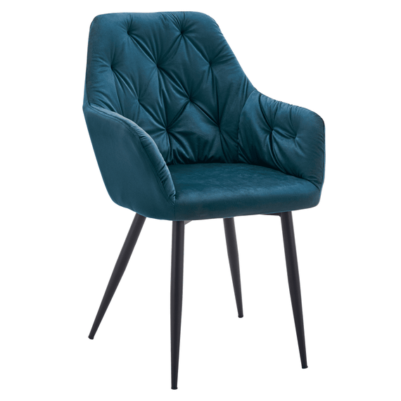 Fotoliu de design, material Velvet turcoaz, VERIO NEW - - Roveli