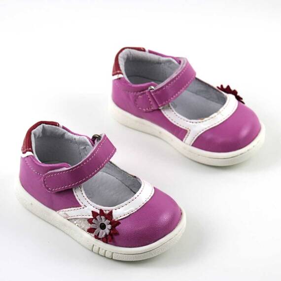Pantofi usori , de copii , din piele naturala  PRIMII PASI  7191-FUCSIA/ALB, Culoare (12): FUCSIA/ALB, Marime (12): 35 - 3- Roveli