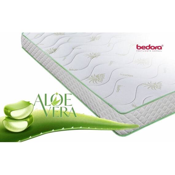 RESIGILAT: Saltea pat Bedora Confort Memory Aloe 14+3, spuma memory si spuma poliuretanica, confort ortopedic si anatomic, Dual confort, 160 x 200 x 20 cm - 2- Roveli