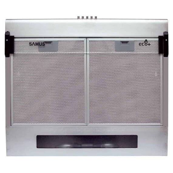 RESIGILAT: ​Hota clasica, 2 motoare, 94 W, 60 x 50 x 14 cm, tehnologie Eco+, 3 trepte de absorbtie, argintie - 3- Roveli