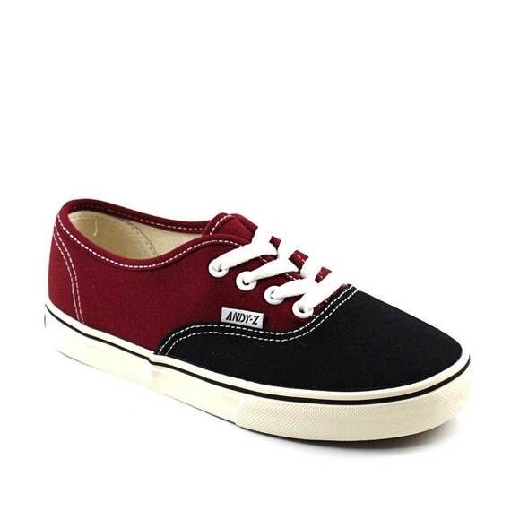 Sneakers dama , practici si comozi A8871-BLACK/WINE, Culoare (12): NEGRU/VISINIU, Marime (12): 40 - 2- Roveli