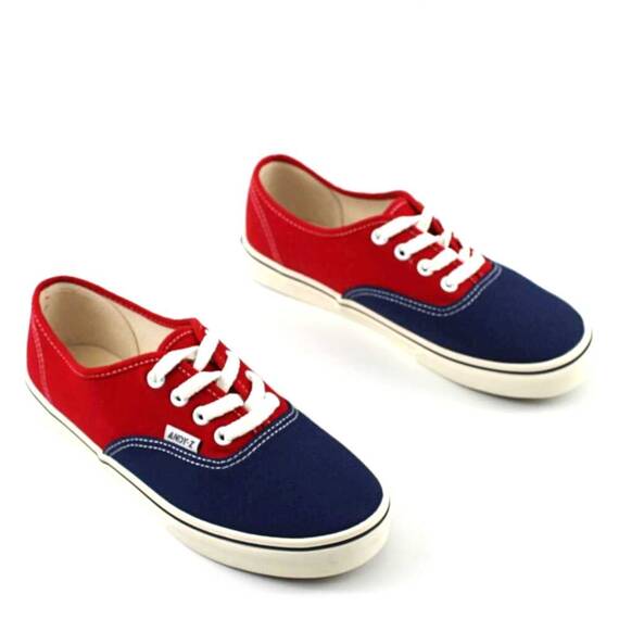 Sneakers dama , practici si comozi A8871-DK.BLUE/RED, Culoare (12): BLEUMARIN/ROSU, Marime (12): 38 - 3- Roveli