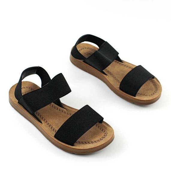Sandale usoare de dama ,cu barete elastice CC5-BLACK, Culoare (12): Negru, Marime (12): 40 - 3- Roveli
