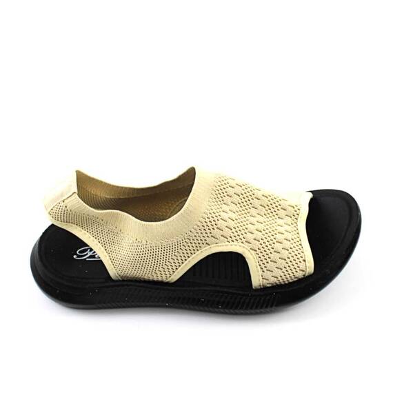 Sandale usoare de dama , elastice Y116- BEIGE, Culoare (12): Bej, Marime (12): 37 - 4- Roveli
