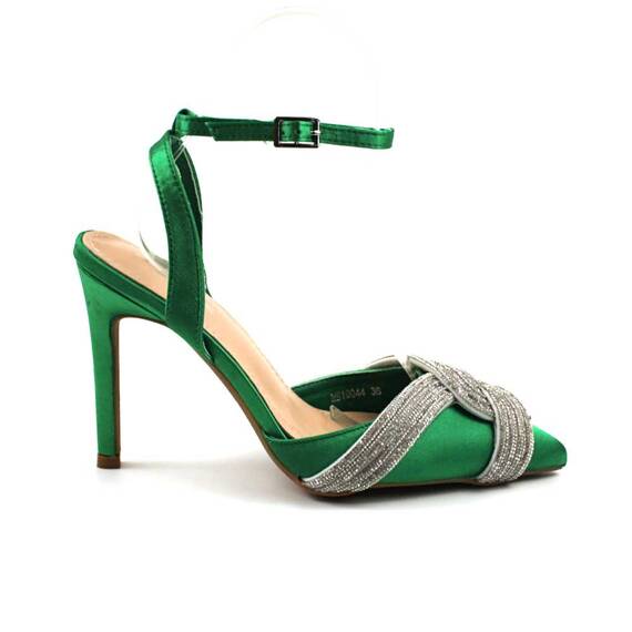 ​Pantofi eleganti , de dama , accesorizati ,  MS19044-GREEN, Culoare (12): Verde, Marime (12): 38 - 3- Roveli