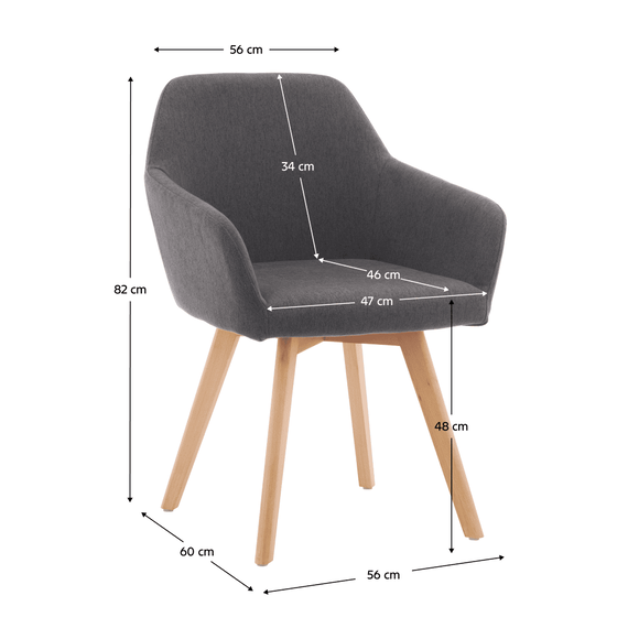 Fotoliu de design, gri inchis/fag, CLORIN 2 NEW - 8- Roveli