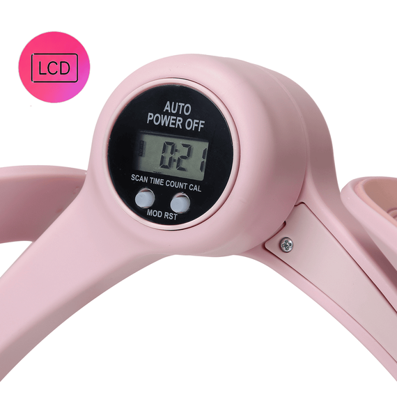 Dispozitiv Antrenor Kegel, pentru Coapse, Solduri si Muschii Planseului Pelvin cu Contor LCD, roz - 8- Roveli